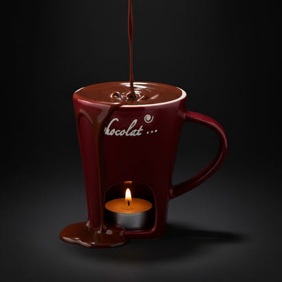 ChocoMelt Mug – Mini Fondue Cup for Chocolate & Desserts (130ml)