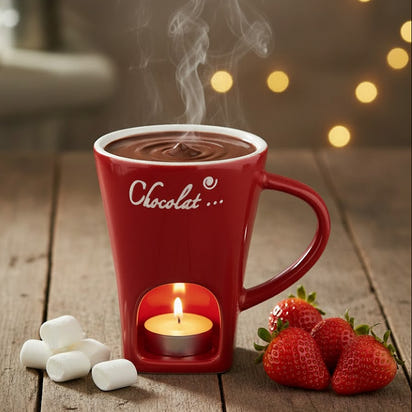 ChocoMelt Mug – Mini Fondue Cup for Chocolate & Desserts (130ml)