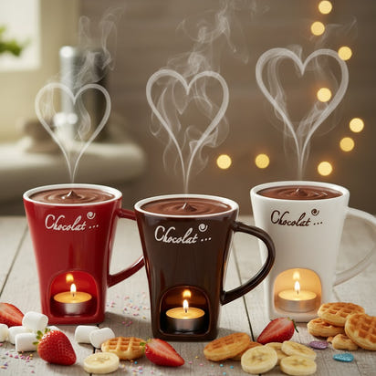 ChocoMelt Mug – Mini Fondue Cup for Chocolate & Desserts (130ml)